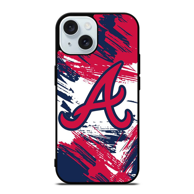 ATLANTA BRAVES LOGO BASEBALL TEAM ICON iPhone 15  Case Cover