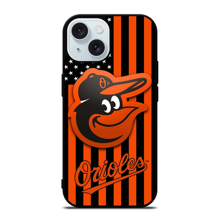 BALTIMORE ORIOLES FLAG iPhone 15  Case Cover