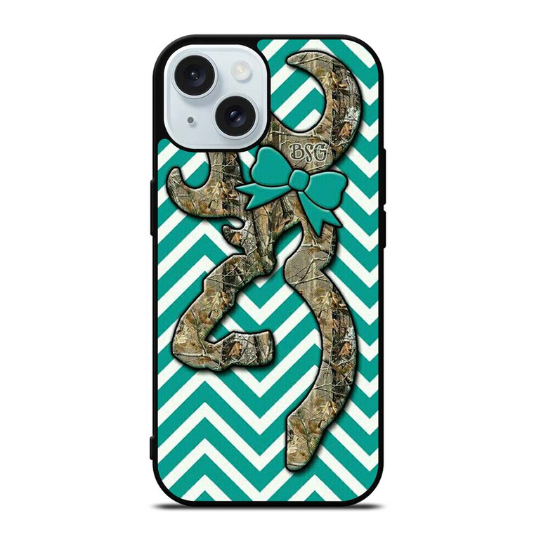 COUNTRY GAL CAMO BROWNING CHEVRON iPhone 15  Case Cover