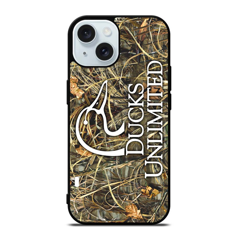 DUCKS UNLIMITED WETLANDS WATERFOWL CAMO iPhone 15  Case Cover