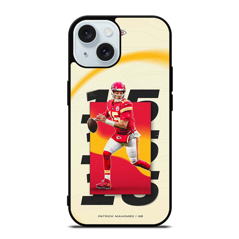 KANSAS CITY CHIEFS PATRICK MAHOMES QB iPhone 15  Case Cover