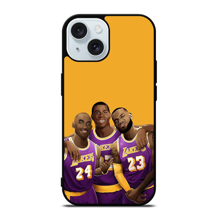LEGENDS OF LA LAKERS PLAYERS iPhone 15  Case Cover