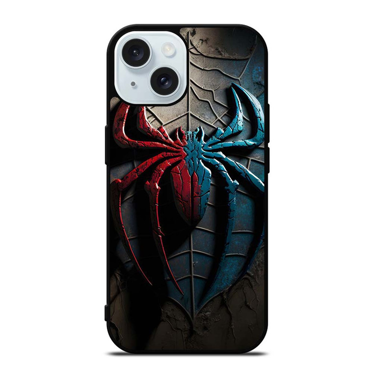 MARVEL SPIDERMAN ART EMBLEM iPhone 15  Case Cover