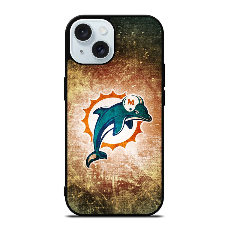 MIAMI DOLPHINS LOGO iPhone 15  Case Cover