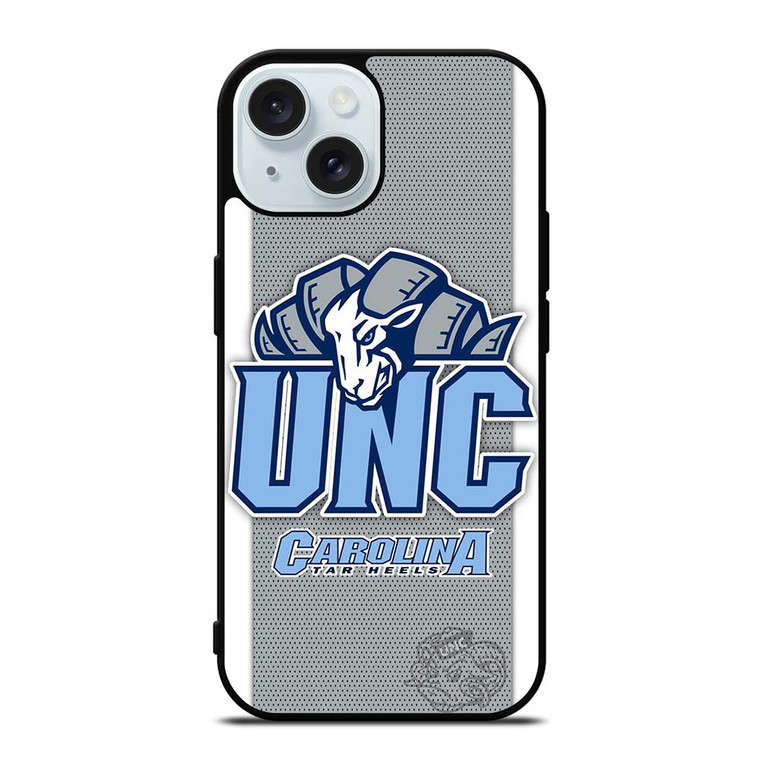 NORTH CAROLINA TAR HEELS LOGO BASKETBALL UNIVERSITY MASCOT iPhone 15  Case Cover