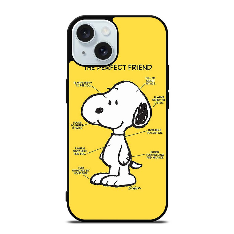 SNOOPY DOG PERFECT FRIEND iPhone 15  Case Cover