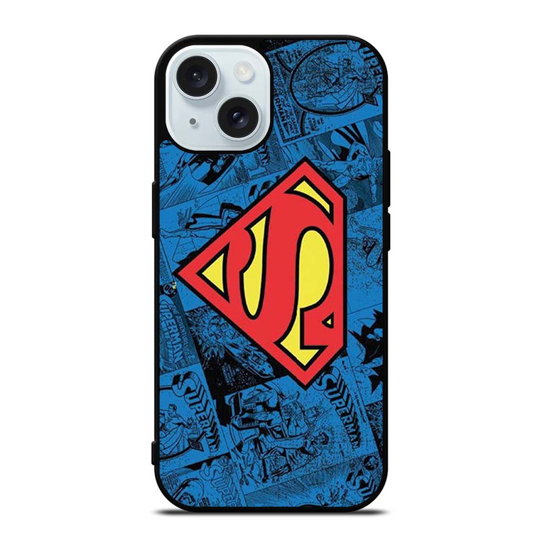 SUPERMAN DC COMIC LOGO iPhone 15  Case Cover