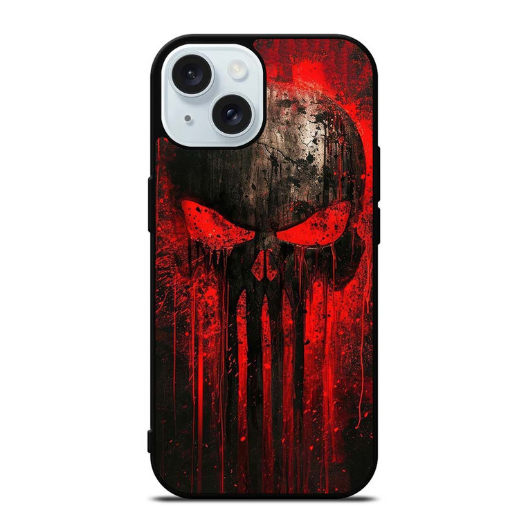 THE PUNISHER RED iPhone 15  Case Cover