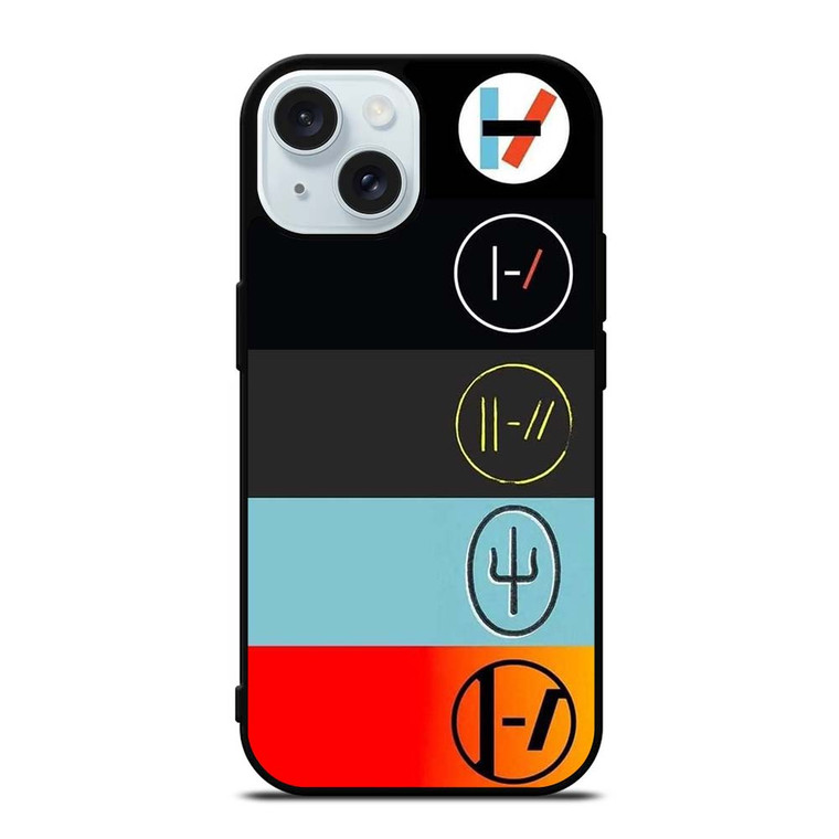 TWENTY ONE PILOTS LOGOS iPhone 15  Case Cover