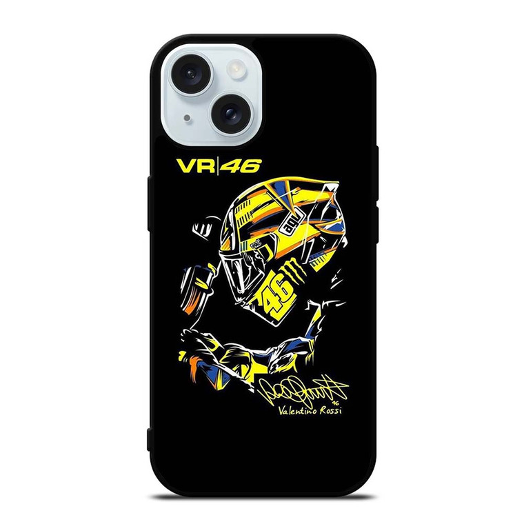 VALENTINO ROSSI THE DOCTOR 46 SIGNATURE iPhone 15  Case Cover