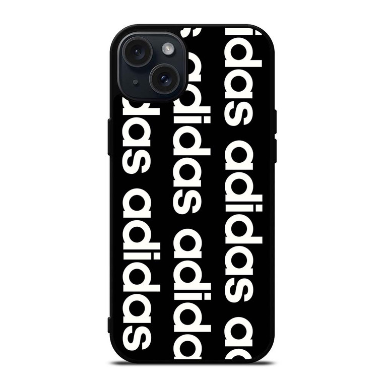 ADIDAS WORD MARK PATTERN iPhone 15 Plus Case