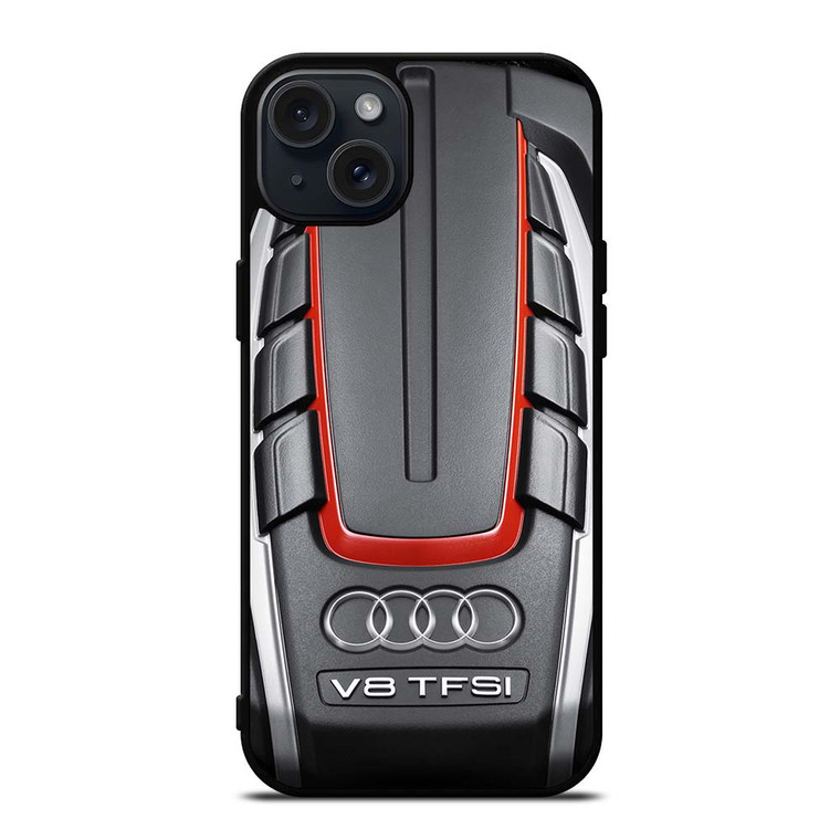 AUDI S6 TWIN TURBOCHARGED ENGINE iPhone 15 Plus Case