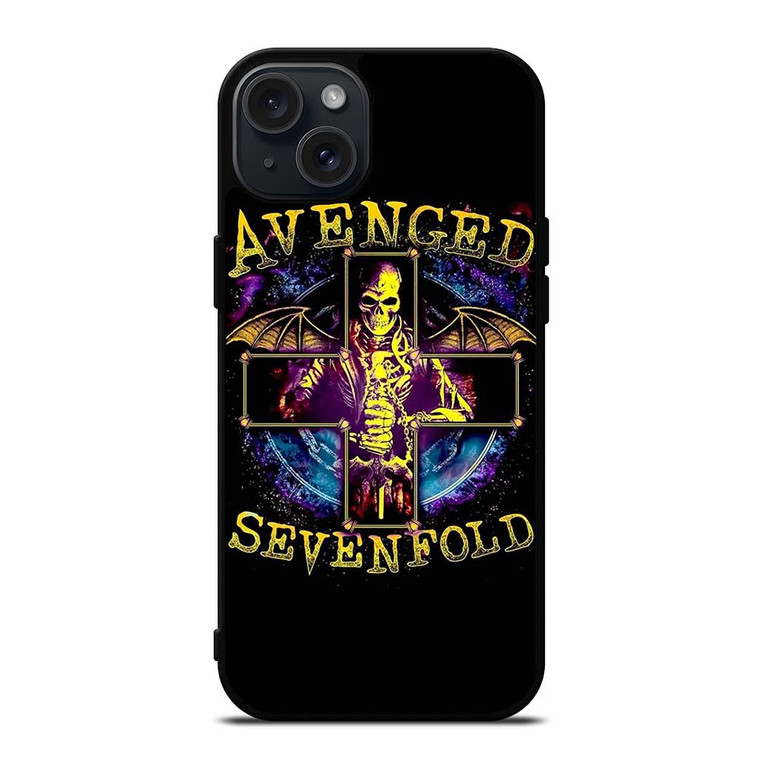 AVENGED SEVENFOLD BAND LOGO SKULL iPhone 15 Plus Case