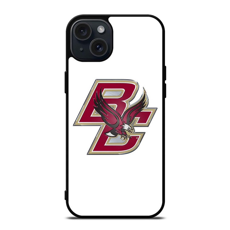 BOSTON COLLEGE EAGLES LOGO HOCKEY UNIVERSITY TEAM iPhone 15 Plus Case