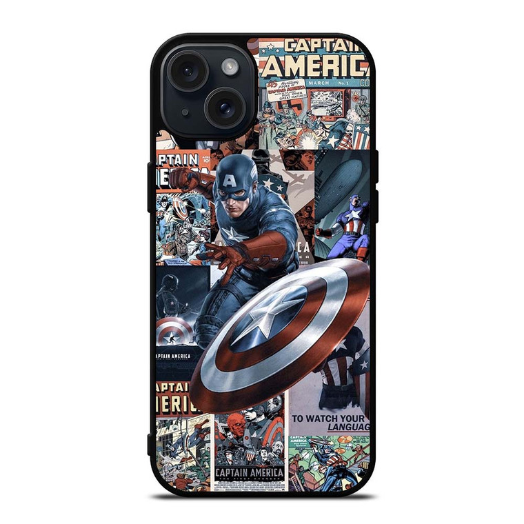 CAPTAIN AMERICA COLLAGE iPhone 15 Plus Case