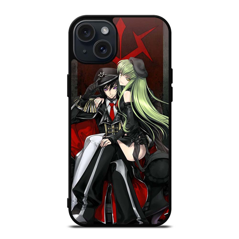 CODE GEASS LELOUCH CAMPEROUGE AND C.C ANIME MANGA iPhone 15 Plus Case