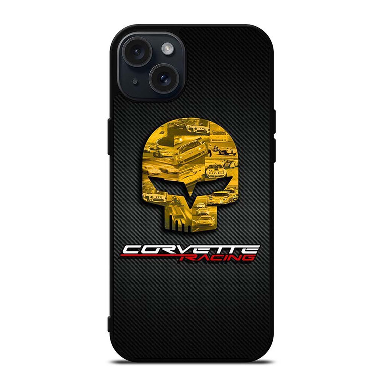 CORVETTE RACING SKULL LOGO iPhone 15 Plus Case