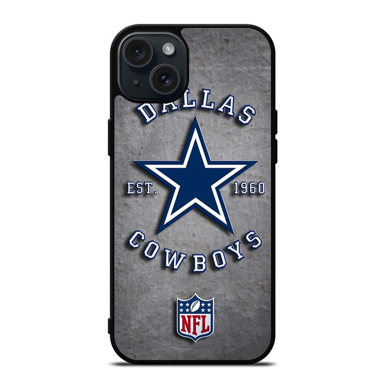 DALLAS COWBOYS LOGO FOOTBAL TEAM NFL EST 1960 iPhone 15 Plus Case