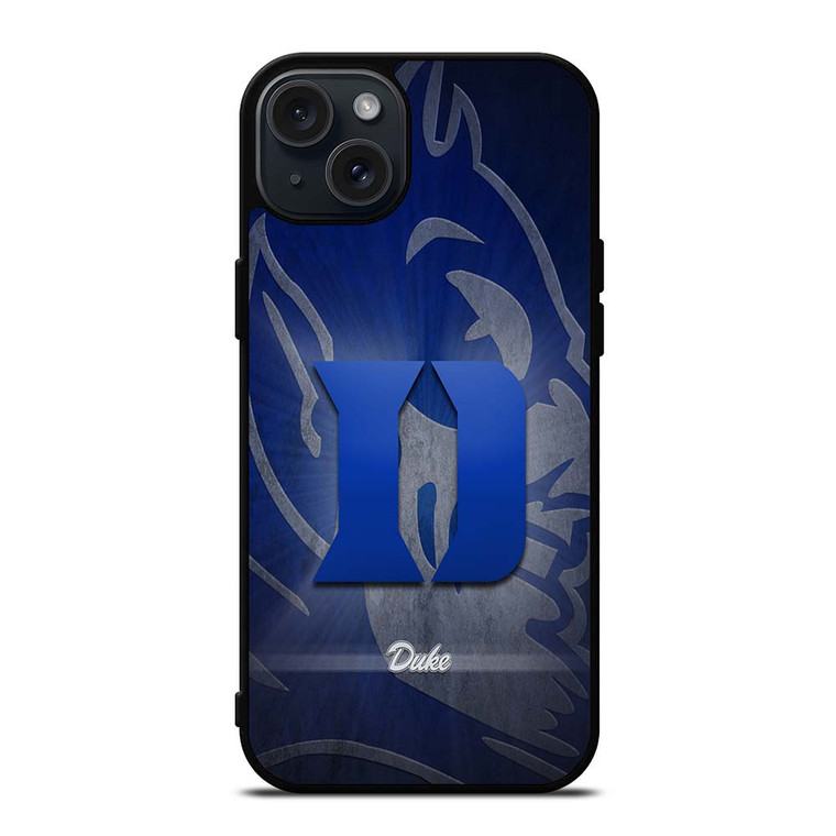 DUKE BLUE DEVILS SHINY LOGO iPhone 15 Plus Case
