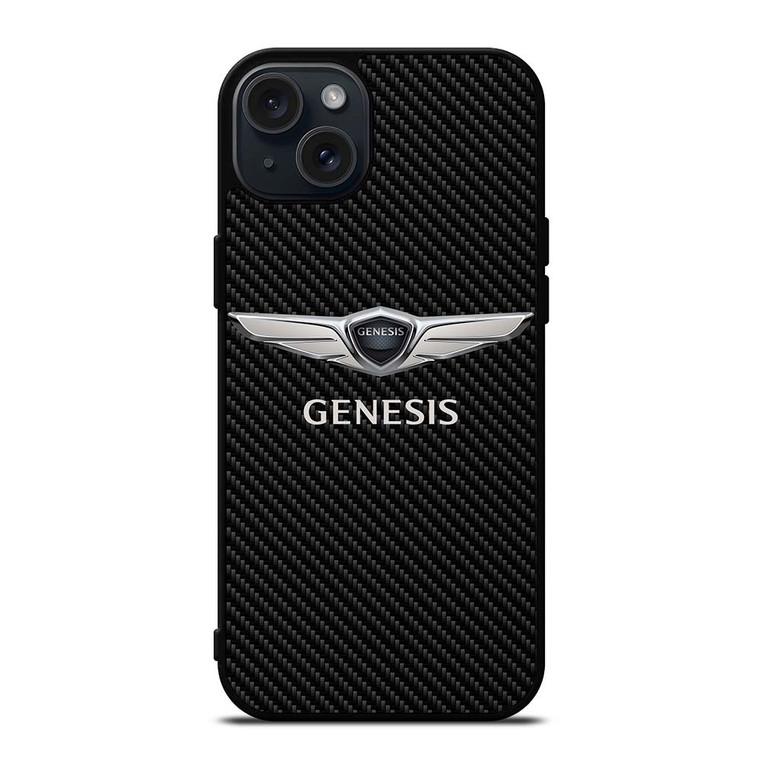 GENESIS CAR LOGO CARBON iPhone 15 Plus Case