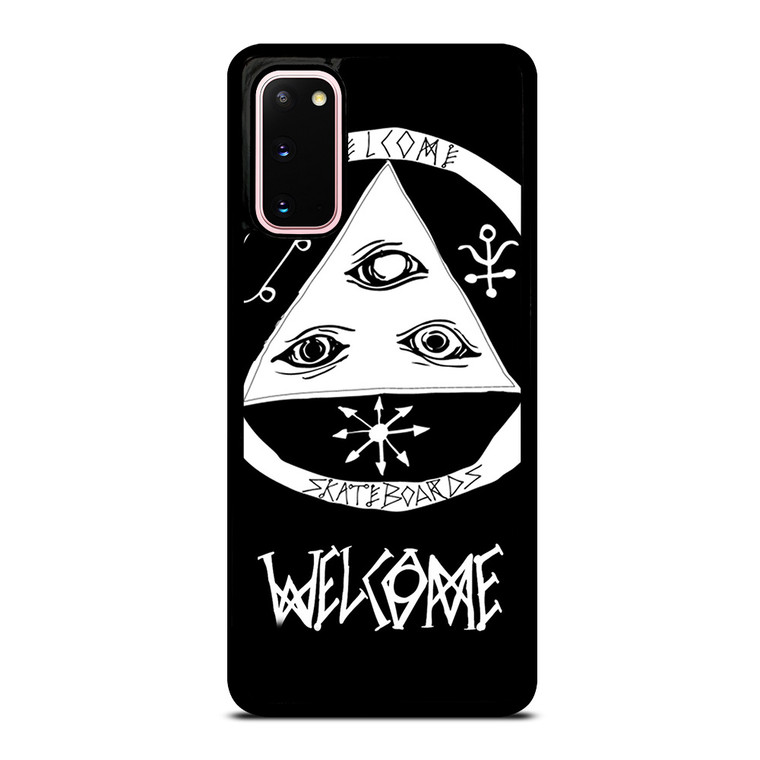 WELCOME SKATEBOARDS LOGO BLACK Samsung Galaxy S20 Case WELCOME SKATEBOARDS LOGO BLACK Samsung Galaxy S20 Case