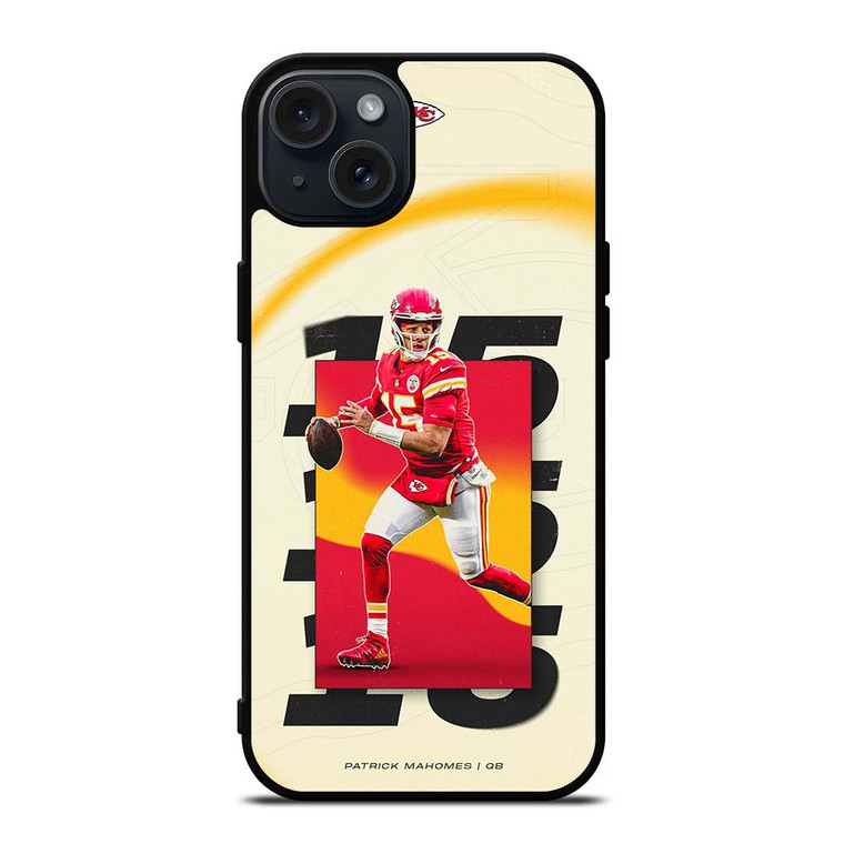 KANSAS CITY CHIEFS PATRICK MAHOMES QB iPhone 15 Plus Case