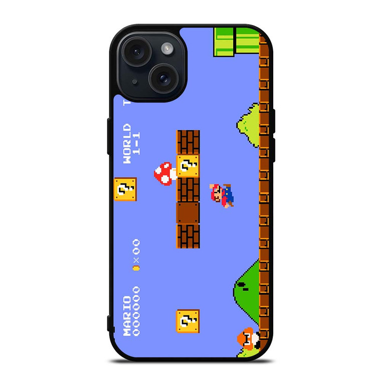 MARIO BROSS RETRO NES iPhone 15 Plus Case