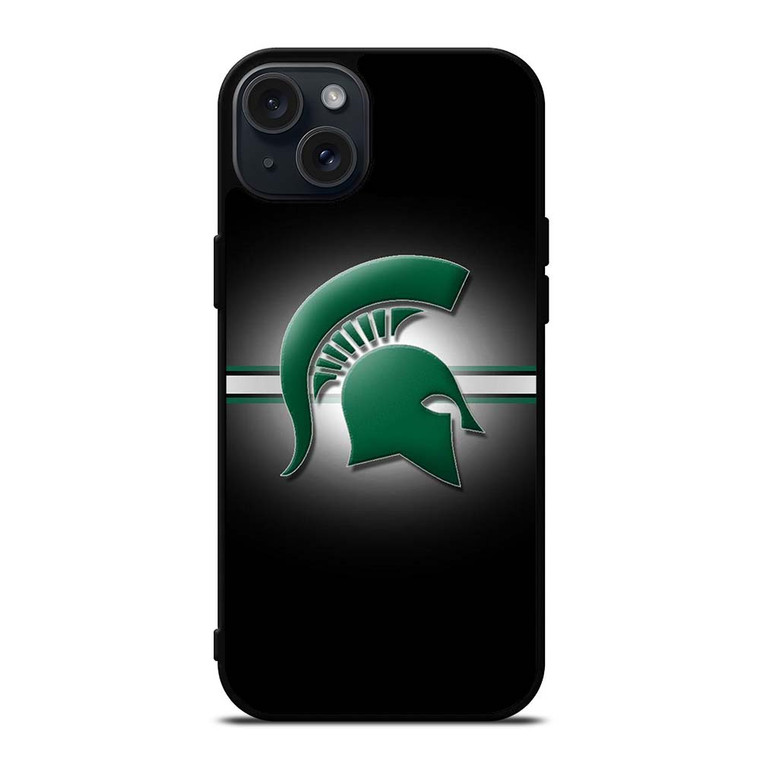 MICHIGAN STATE SPARTANS LOGO iPhone 15 Plus Case