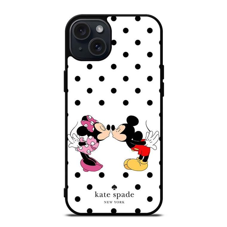 MICKEY MINNIE MOUSE KATE SPADE KISS iPhone 15 Plus Case