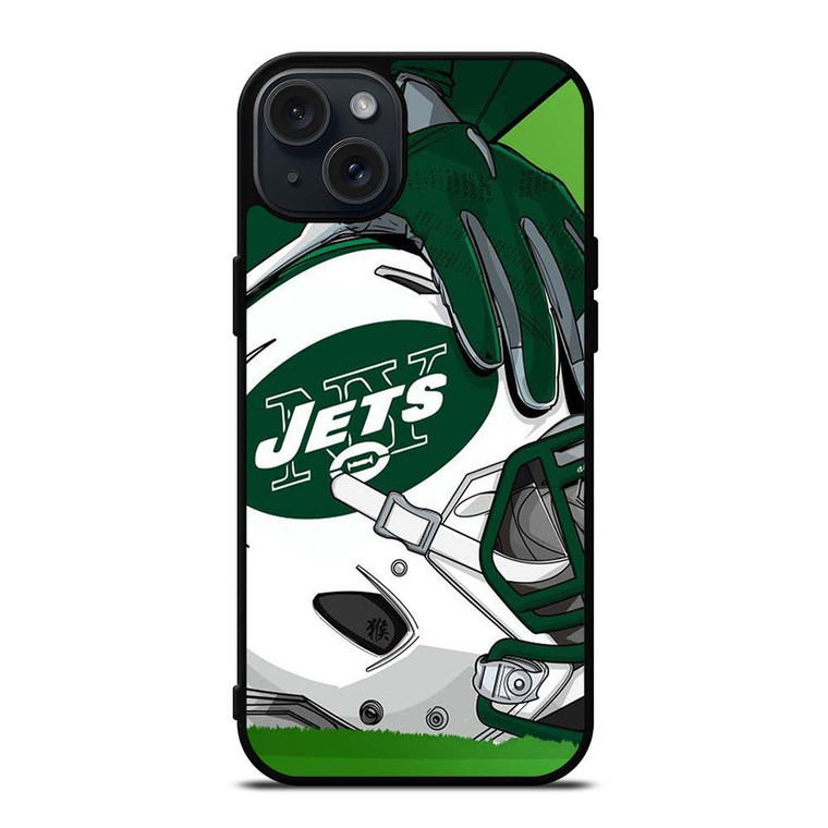 NEW YORK JETS HELMET LOGO iPhone 15 Plus Case