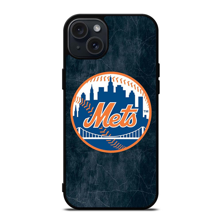 NEW YORK METS BASEBALL LOGO iPhone 15 Plus Case