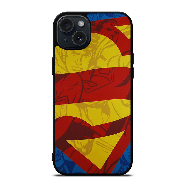 SUPERMAN LOGO COMIC iPhone 15 Plus Case