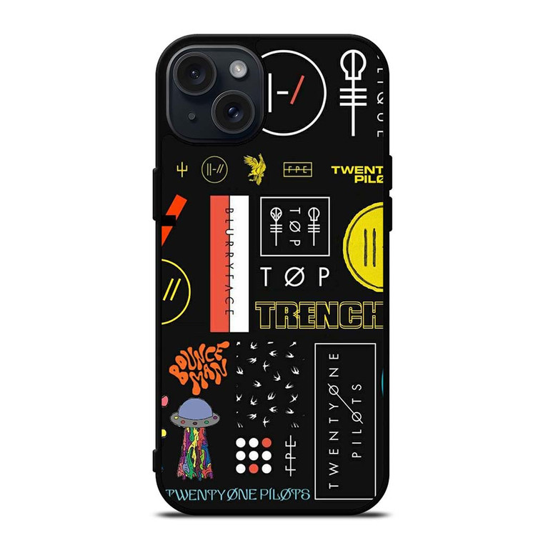 TWENTY ONE PILOTS LOGO COLLAGE iPhone 15 Plus Case