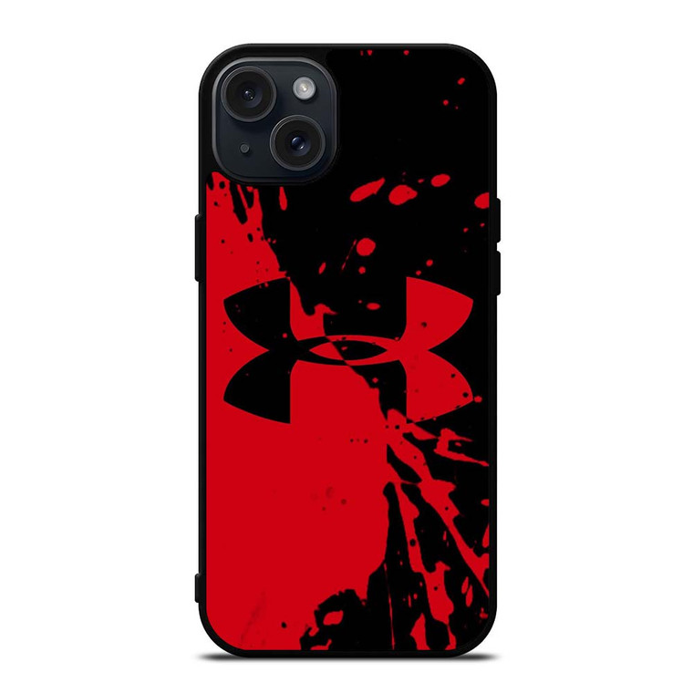 UNDER ARMOUR LOGO RED BLACK iPhone 15 Plus Case