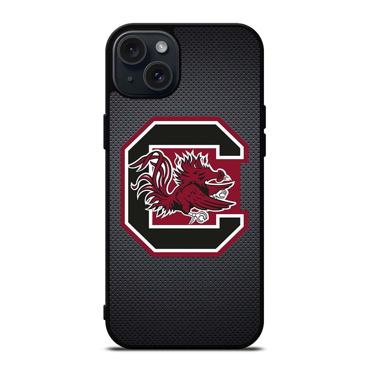 UNIVERSITY FOOTBALL SOUTH CAROLINA GAMECOCKS LOGO iPhone 15 Plus Case