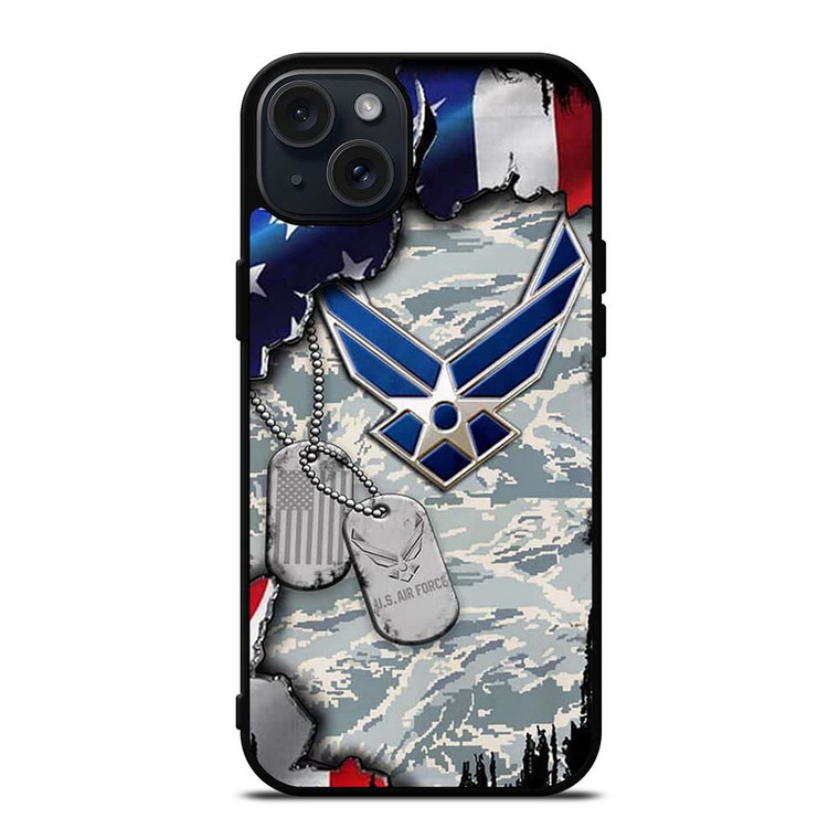 US AIR FORCE UNITED STATES FLAG iPhone 15 Plus Case