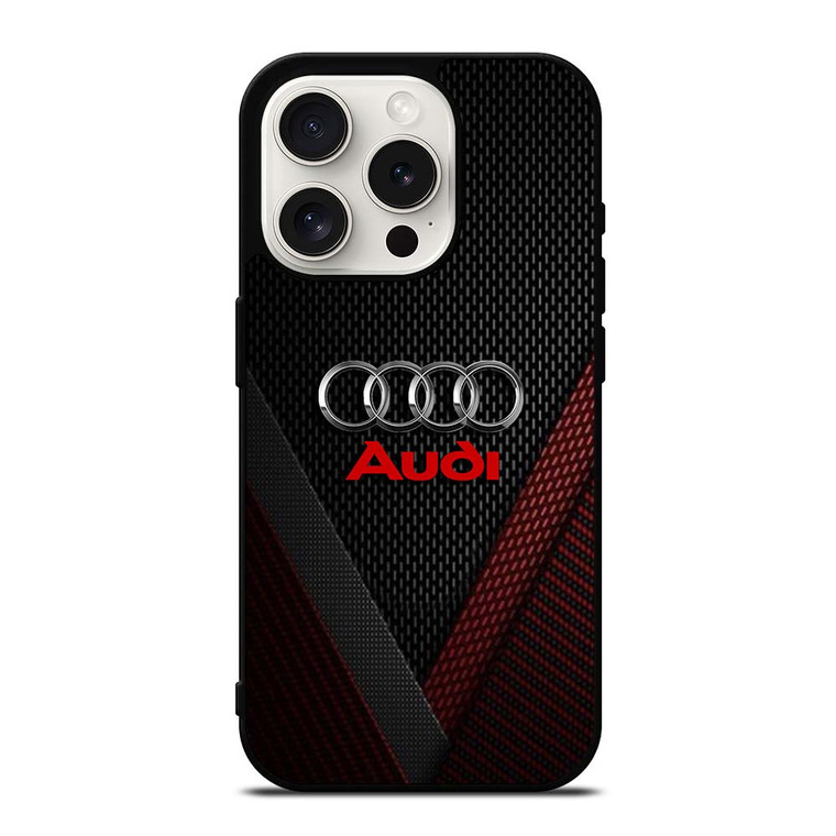 AUDI METAL LOGO iPhone 15 Pro Case