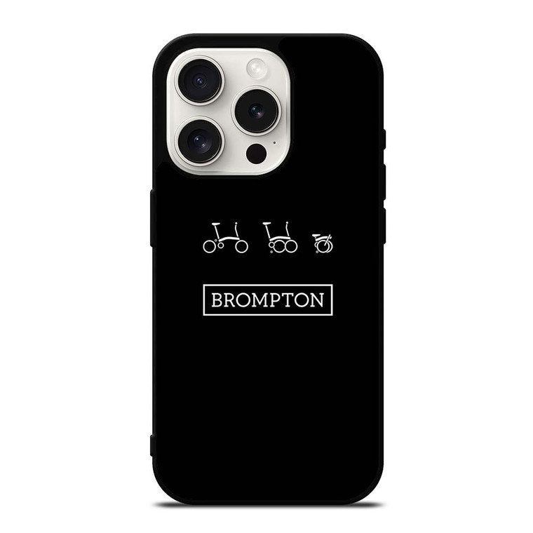 BROMPTON FOLDED BIKE LOGO iPhone 15 Pro Case
