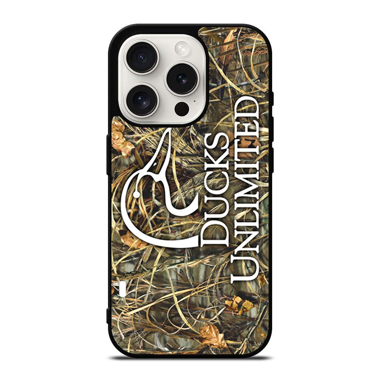 DUCKS UNLIMITED WETLANDS WATERFOWL CAMO iPhone 15 Pro Case