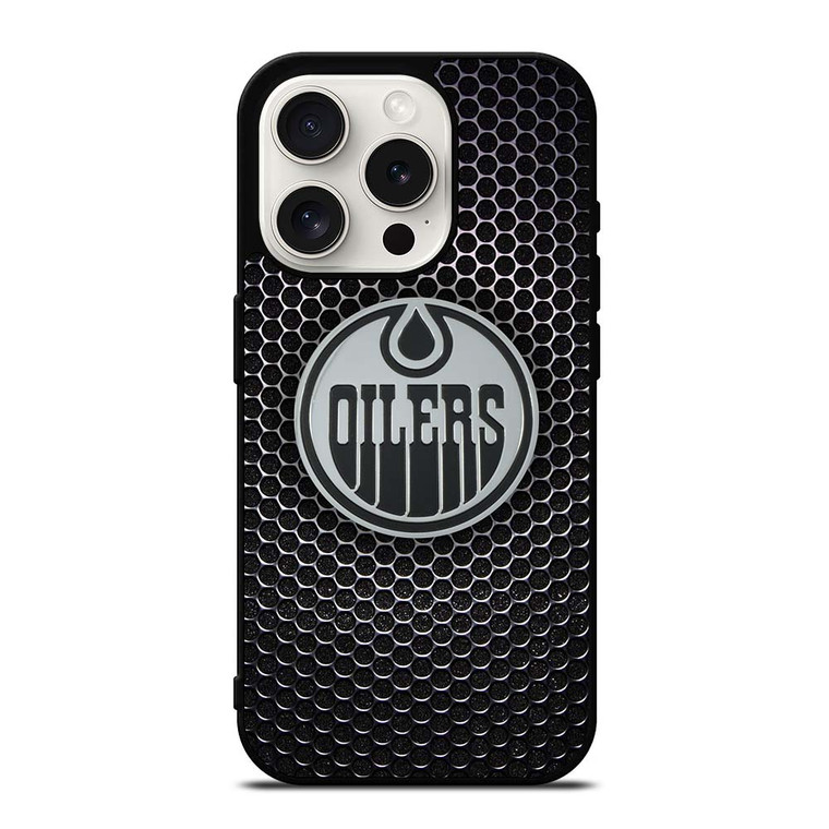EDMONTON OILERS METAL LOGO iPhone 15 Pro Case