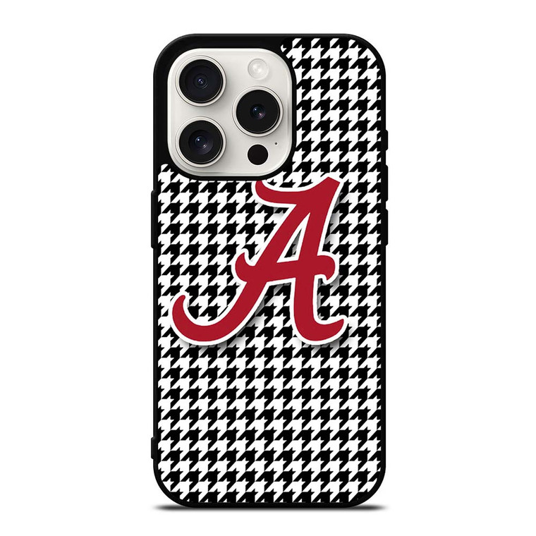 ALABAMA HOUNDSTOOTH CRIMSON TIDE iPhone 15 Pro Case