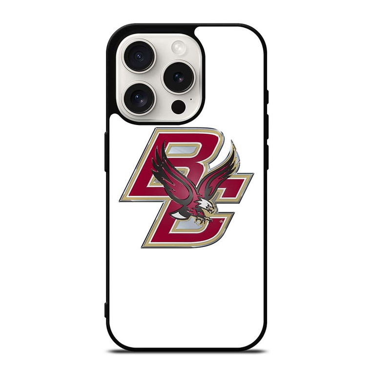 BOSTON COLLEGE EAGLES LOGO HOCKEY UNIVERSITY TEAM iPhone 15 Pro Case