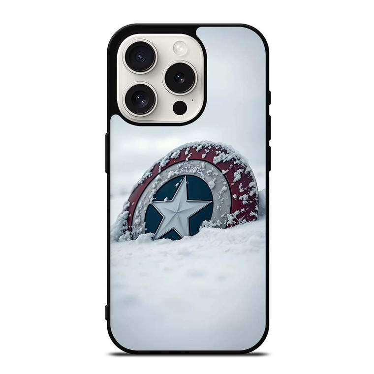 CAPTAIN AMERICA SHIELD SNOW iPhone 15 Pro Case