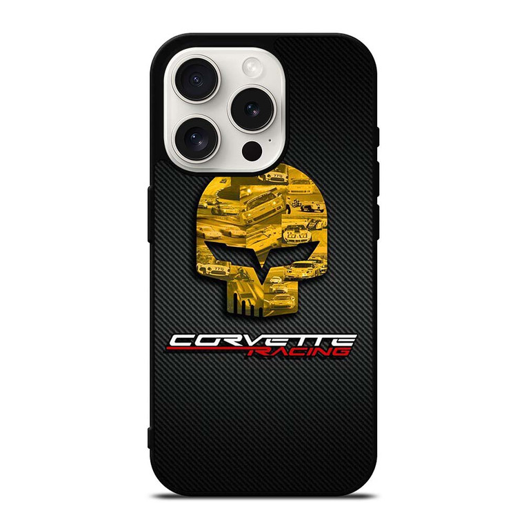 CORVETTE RACING SKULL LOGO iPhone 15 Pro Case