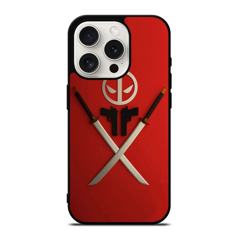 DEADPOOL MARVEL WEAPONS iPhone 15 Pro Case