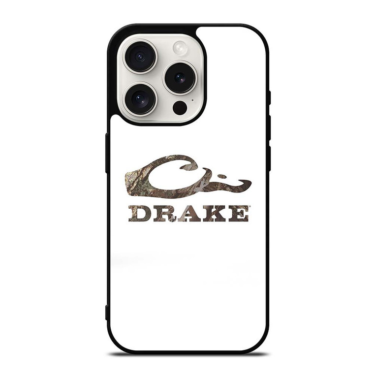 DRAKE WATERFOWL WHITE LOGO iPhone 15 Pro Case