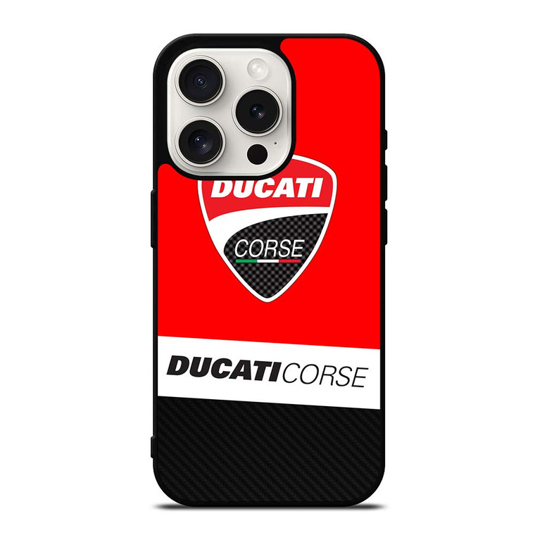 DUCATI CORSE MOTO LOGO iPhone 15 Pro Case
