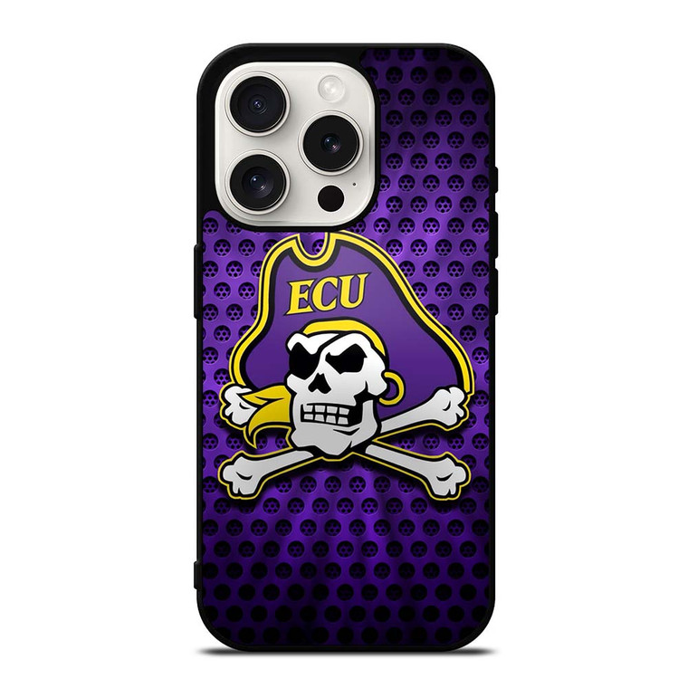 EAST CAROLINA PIRATES ECU UNIVERSITY FOOTBALL LOGO iPhone 15 Pro Case