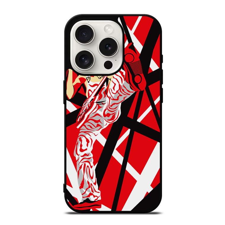 EDDIE VAN HALEN GUITAR CARTOON iPhone 15 Pro Case