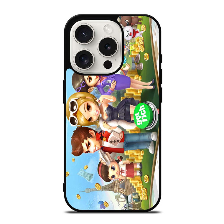 GET RICH GAME Line iPhone 15 Pro Case